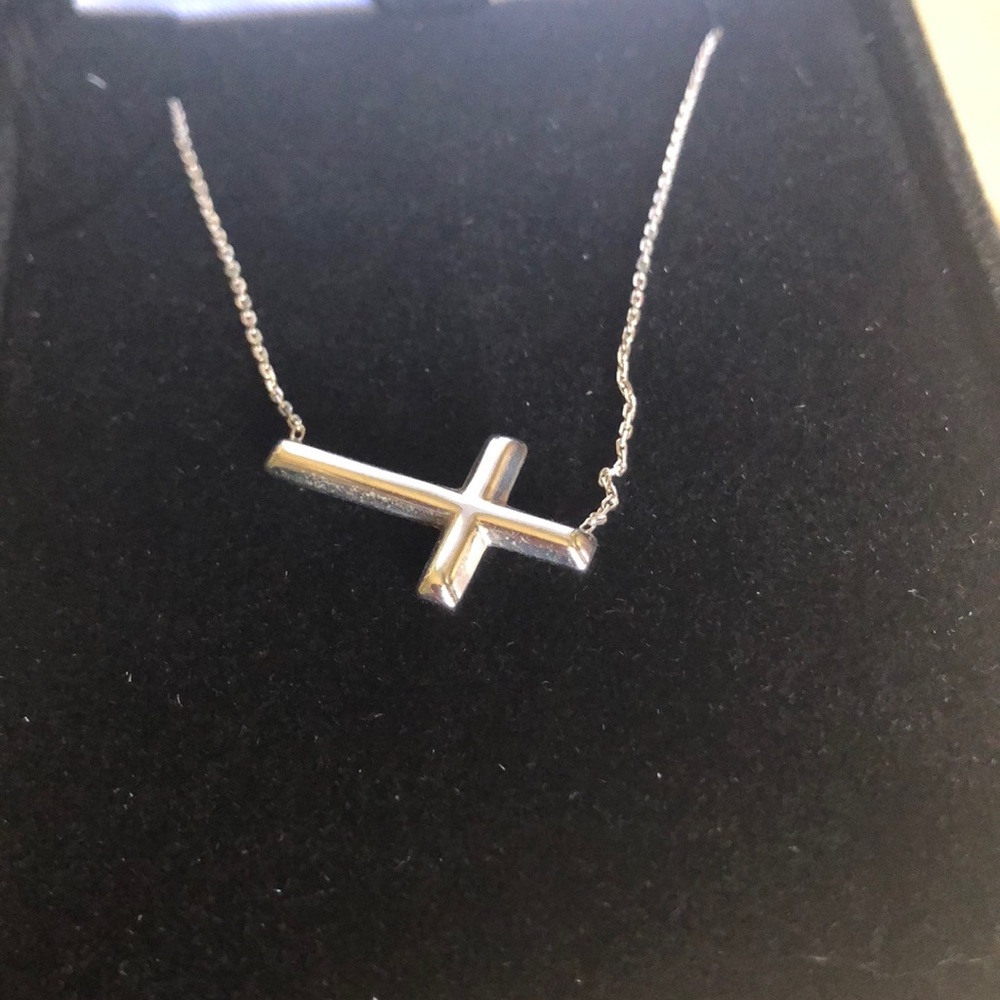 Kay Jewelers White Gold Sideways Cross